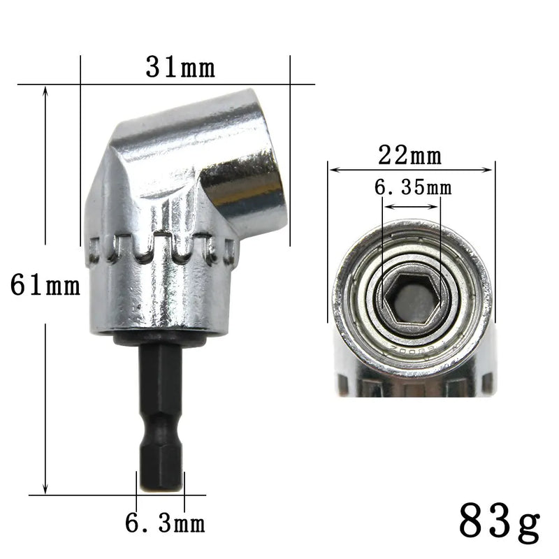Screwdriver Joint Electric Drill Corner Attachment Extension Socket
