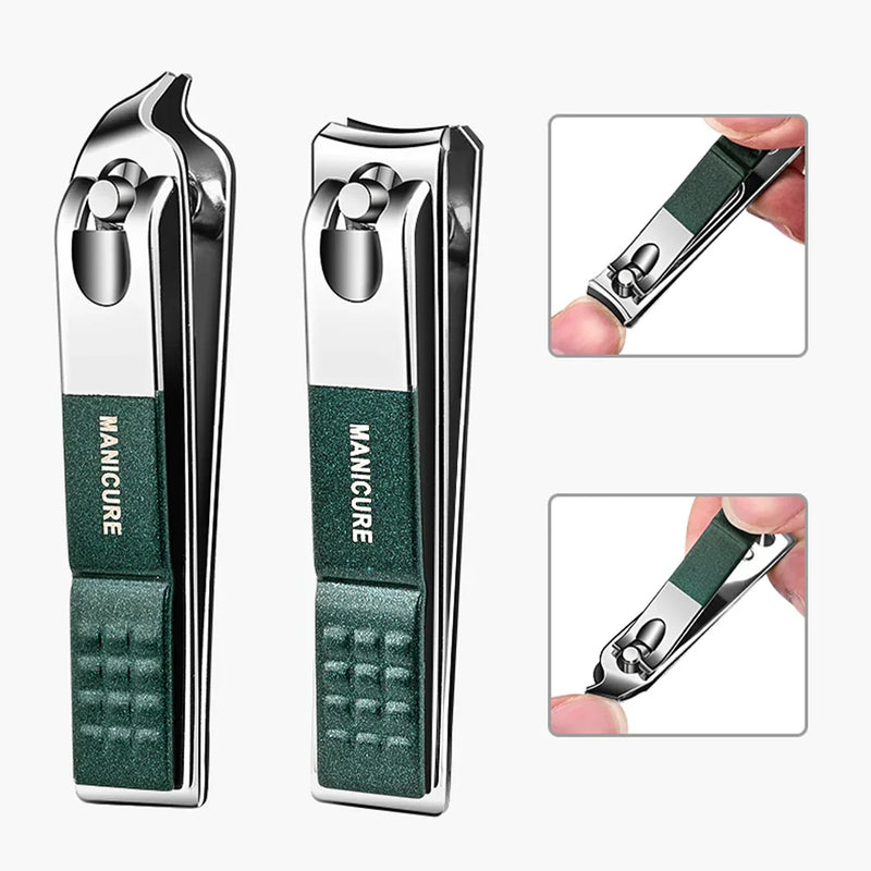 Ouriner 6-18Pcs Portable Manicure Sets Pedicure Kits Bright