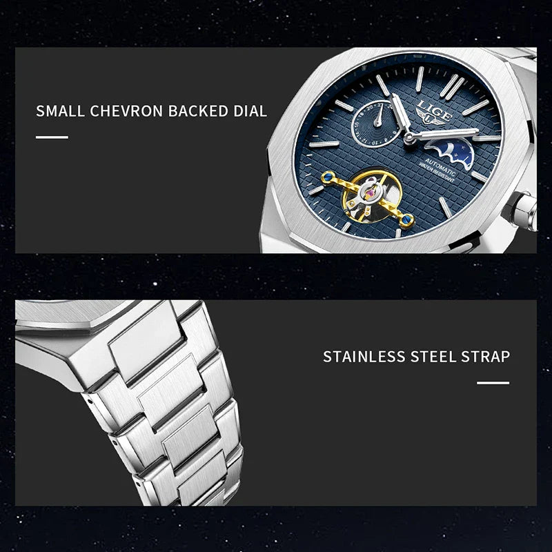 Mechanical Watches Men Fashion Luxury Automatic Mens Watch Waterproof Luminous