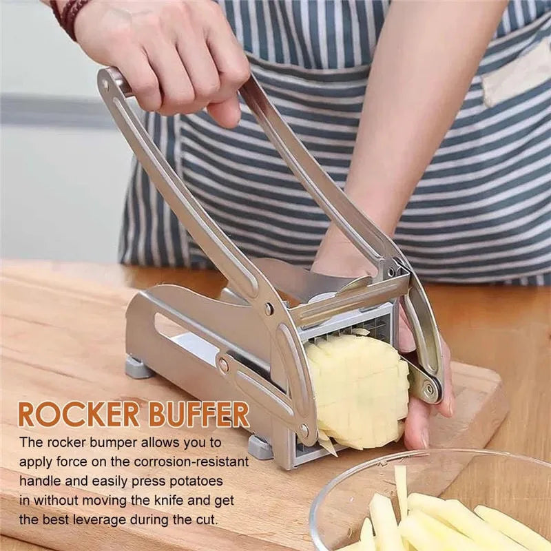 Kitchen tools are good helpers, potato slicer, manual french fry slicerr