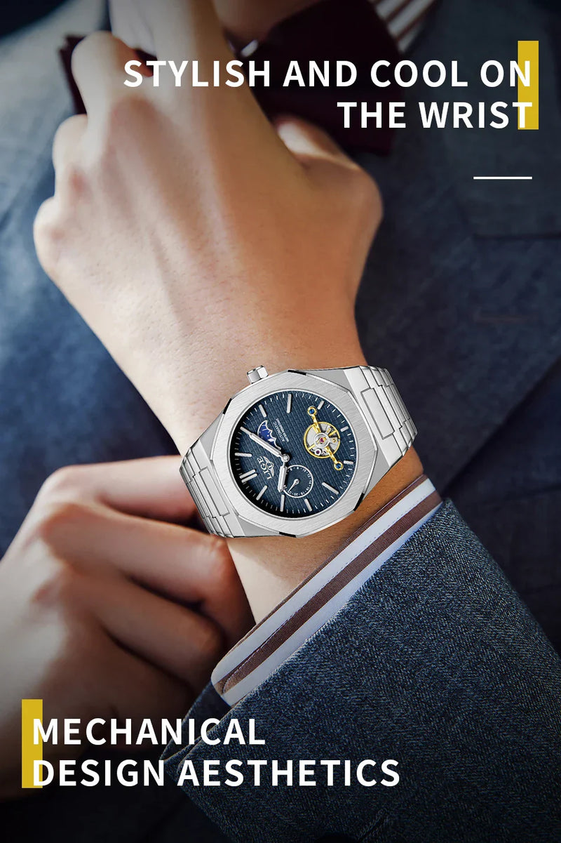 Mechanical Watches Men Fashion Luxury Automatic Mens Watch Waterproof Luminous