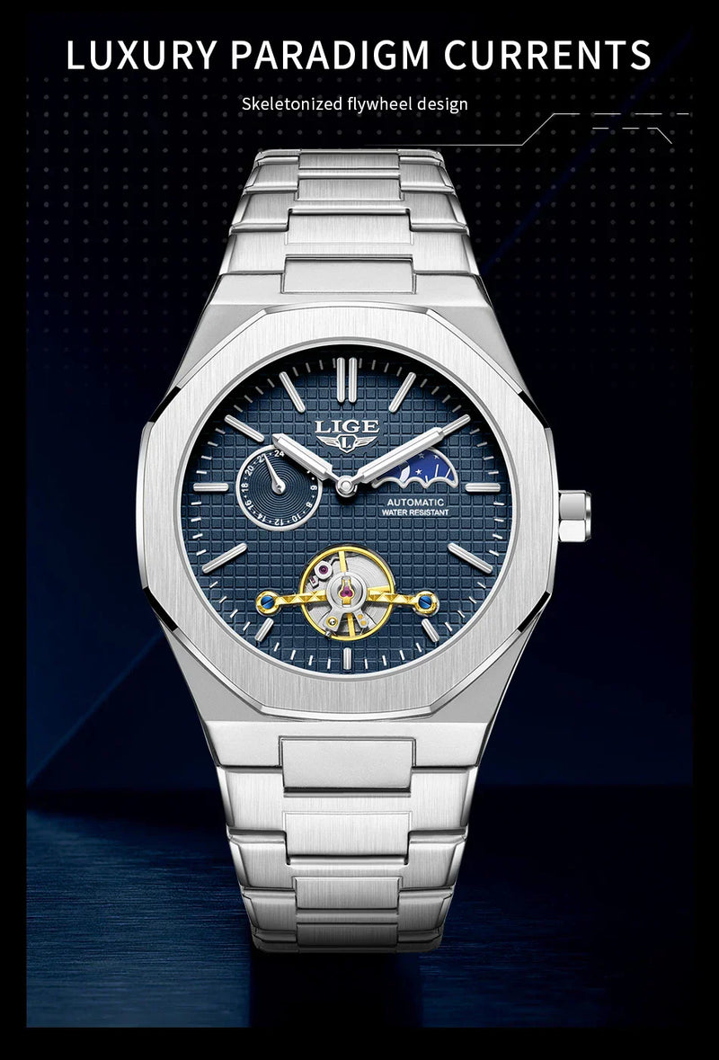 Mechanical Watches Men Fashion Luxury Automatic Mens Watch Waterproof Luminous