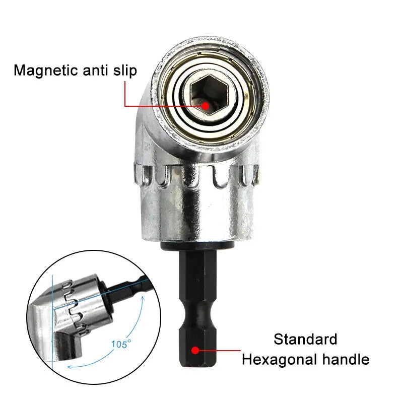 Screwdriver Joint Electric Drill Corner Attachment Extension Socket