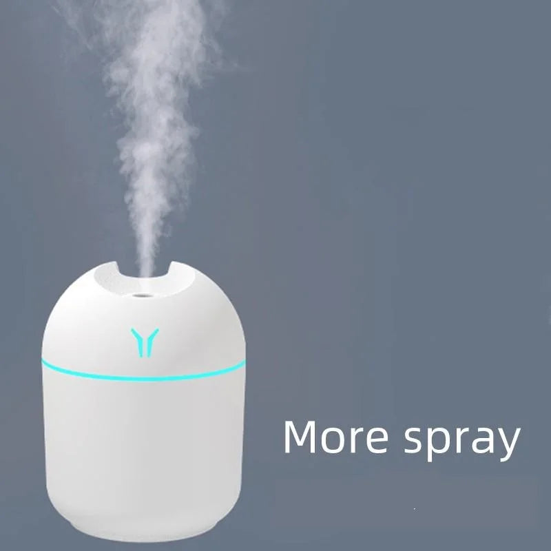USB Mini Air Humidifier Aroma Essential Oil Diffuser For Home  with LED Color Lamp