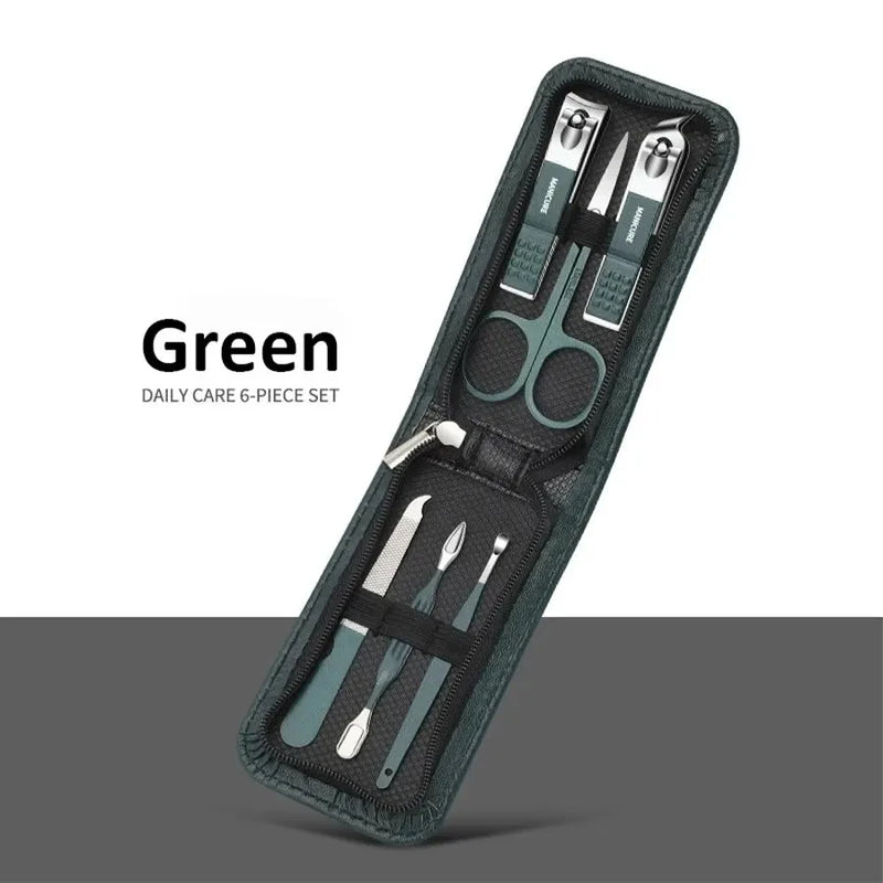Ouriner 6-18Pcs Portable Manicure Sets Pedicure Kits Bright