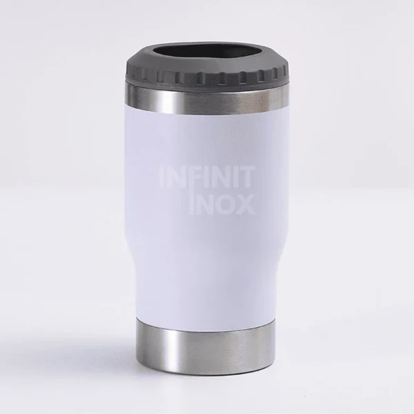 Kit 2 Copos Térmicos Cooler Infinit Inox + 2 Tampas Brinde