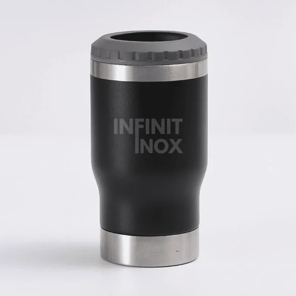 Kit 2 Copos Térmicos Cooler Infinit Inox + 2 Tampas Brinde